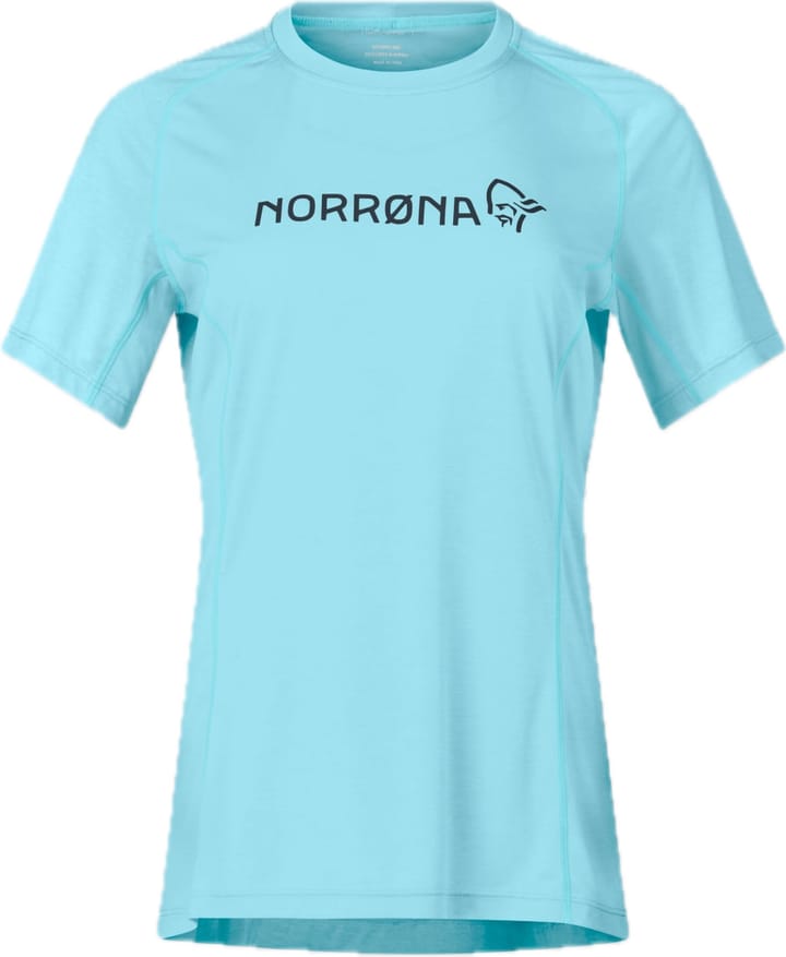 Norrøna Women's Fjørå Equaliser Lightweight T-Shirt Aqua Haze Norrøna