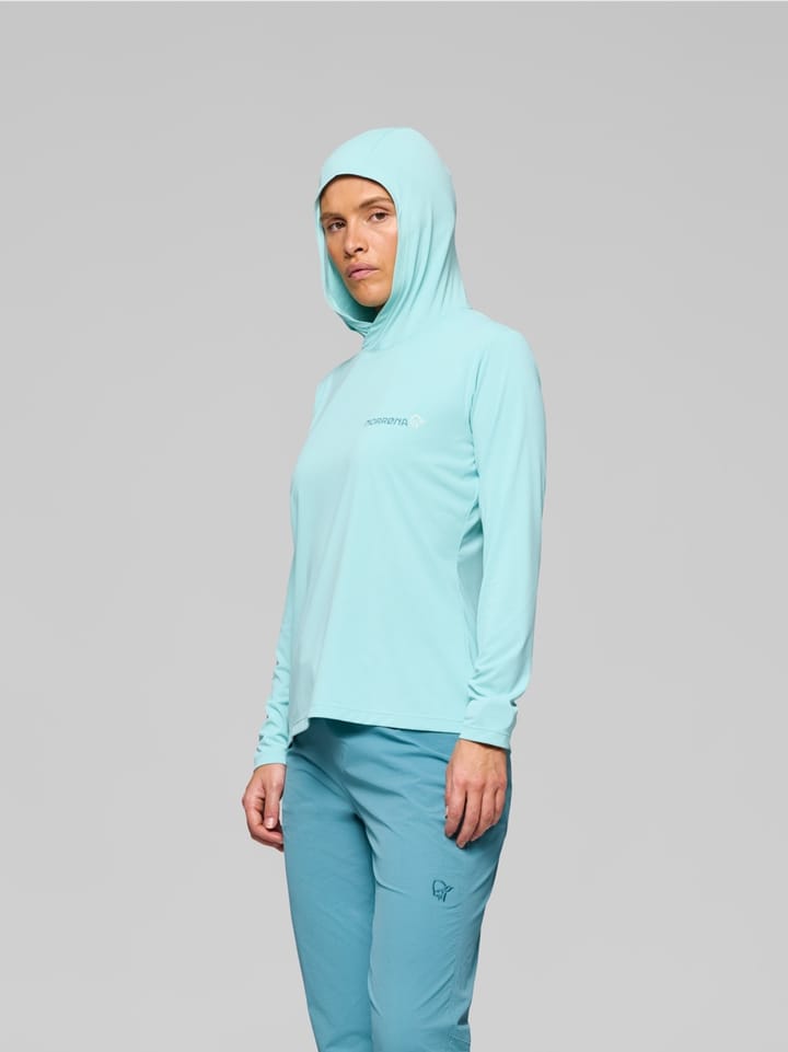 Norrøna Women's Femund Tech Hood Aqua Haze Norrøna