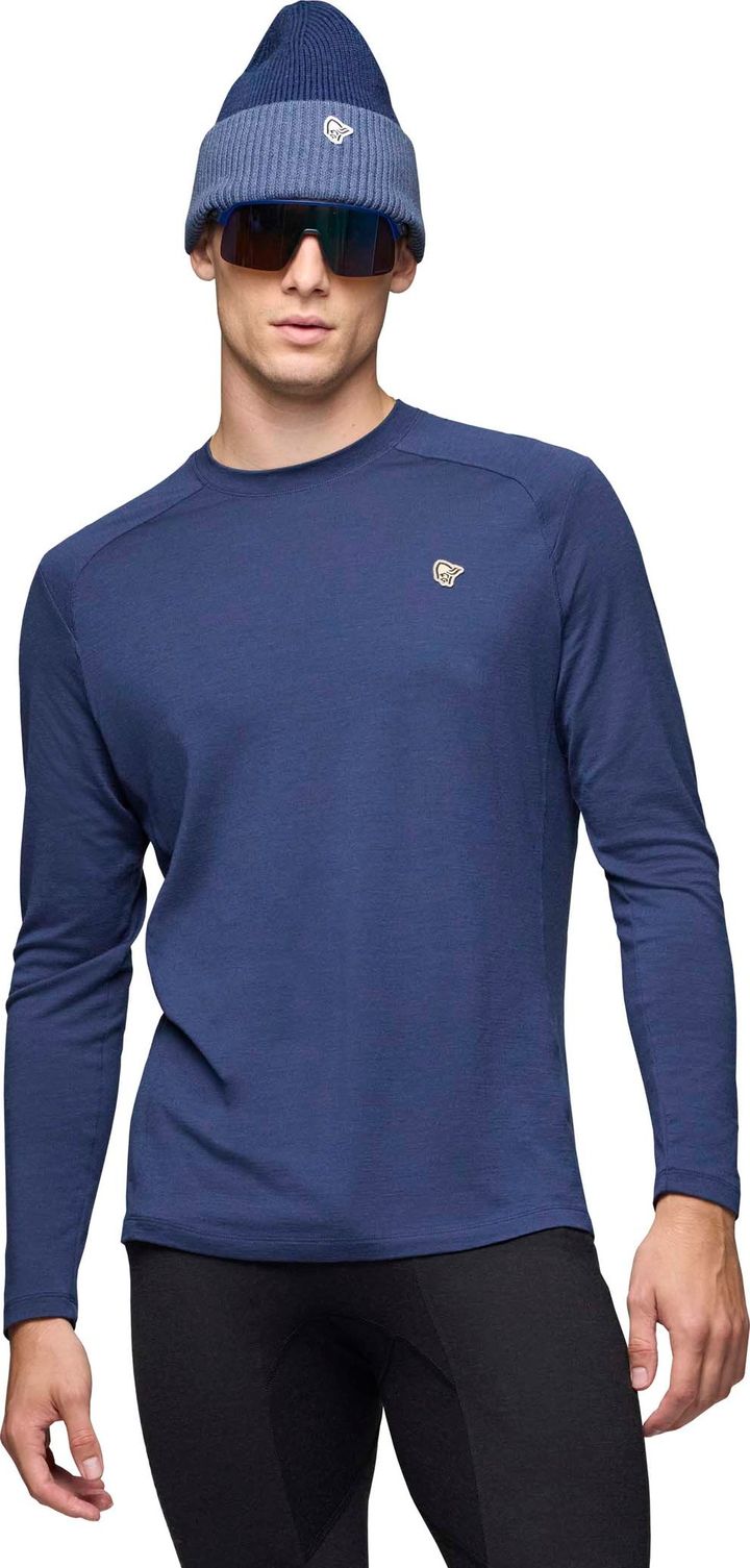 Norrøna Men's Femund PureUll Long Sleeve Indigo Night Norrøna