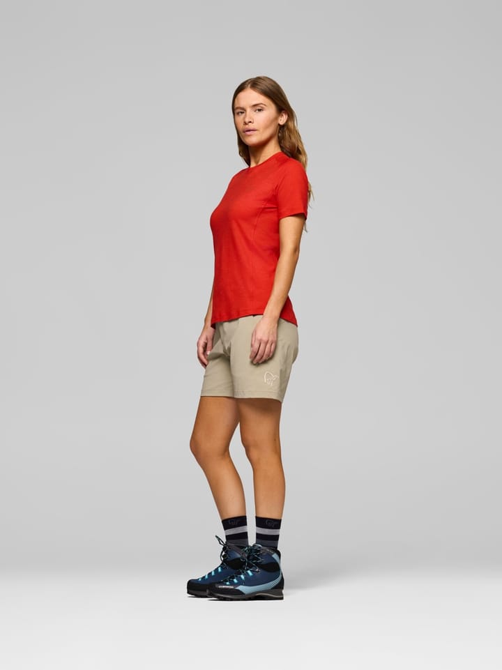 Norrøna Women's Femund PureUll T-Shirt Aura Orange Norrøna