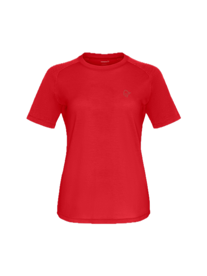 Norrøna Women's Femund PureUll T-Shirt Aura Orange Norrøna
