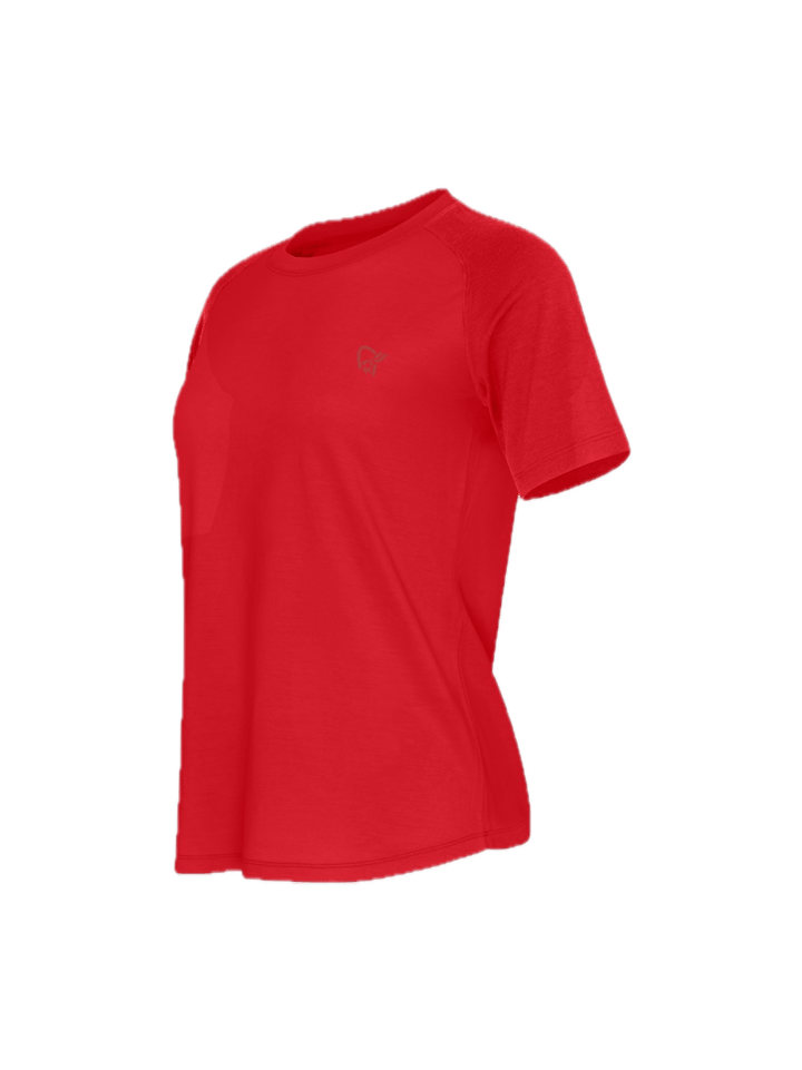 Norrøna Women's Femund PureUll T-Shirt Aura Orange Norrøna