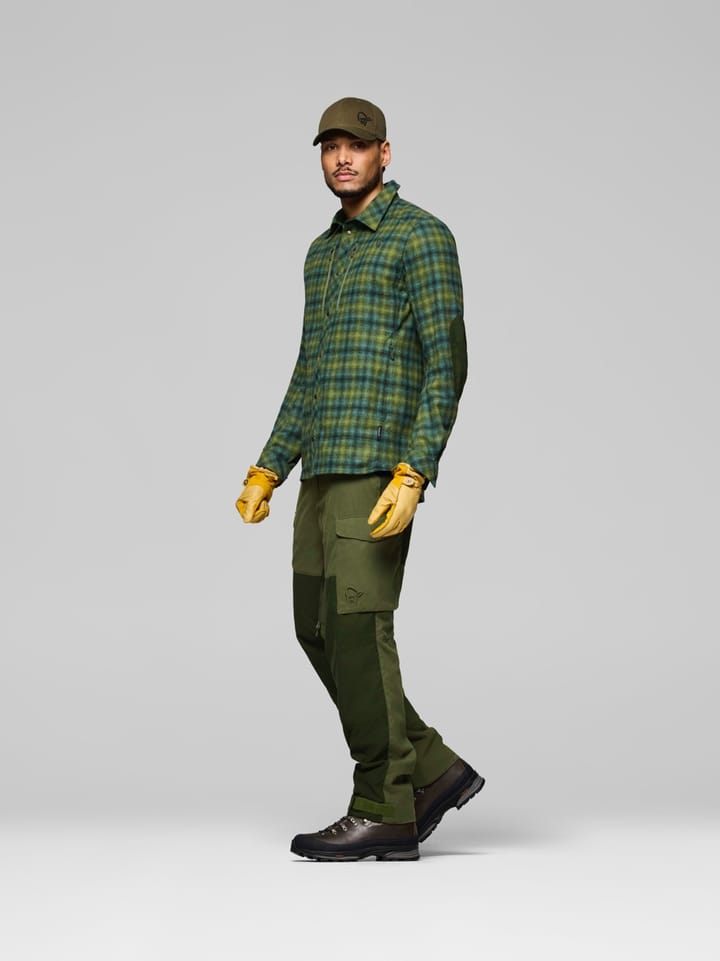 Norrøna Finnskogen Wool Shirt M'S Forest Green Norrøna