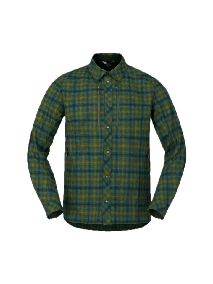 Norrøna Finnskogen Wool Shirt M'S Forest Green Norrøna