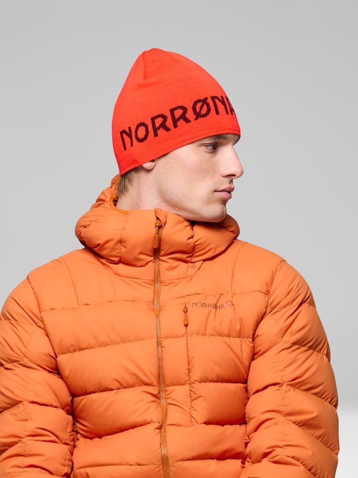 Norrøna /29 Light Merinoull Logo Beanie Baked Apple Norrøna