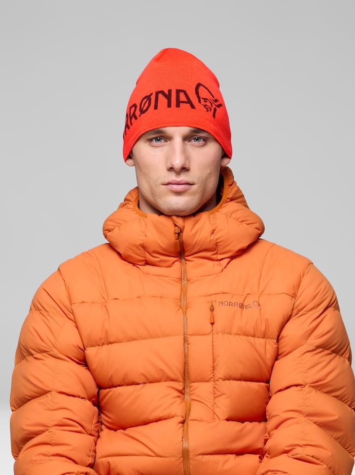 Norrøna /29 Light Merinoull Logo Beanie Baked Apple Norrøna