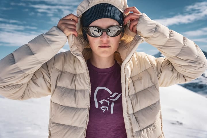 Norrøna Women's Femund Down700 Zip Hood Oatmeal Norrøna