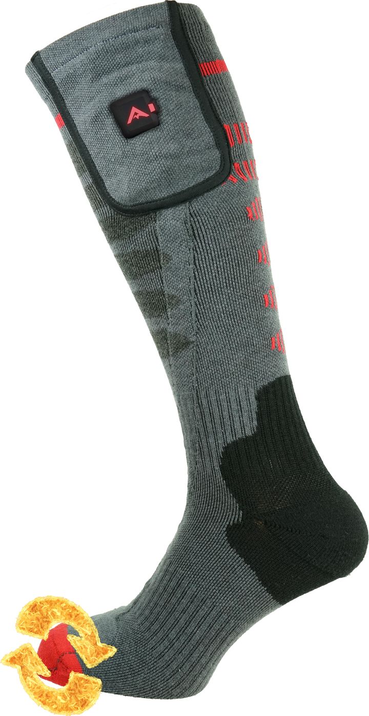 Avignon Heat SurroundActive Thermal Sock With Powerbank Grey Avignon
