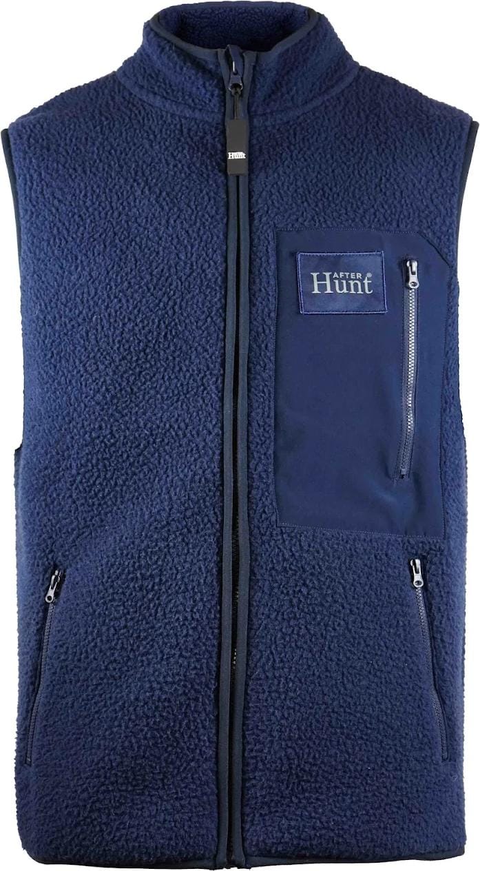 Avignon Unisex AFTER Hunt Fleece Vest Dark Blue Avignon