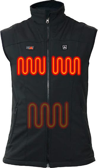 Avignon Unisex Heating Vest Softshell Powerbank Basic Black Avignon