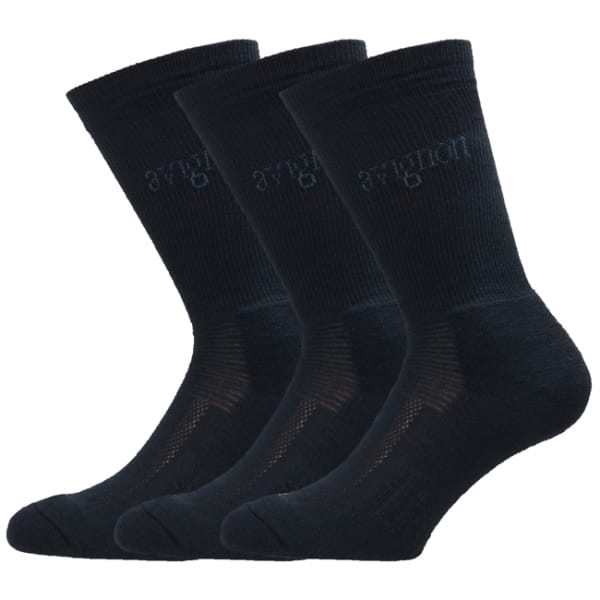 Avignon Unisex Terry Wool 3-Pack Basic Black Avignon