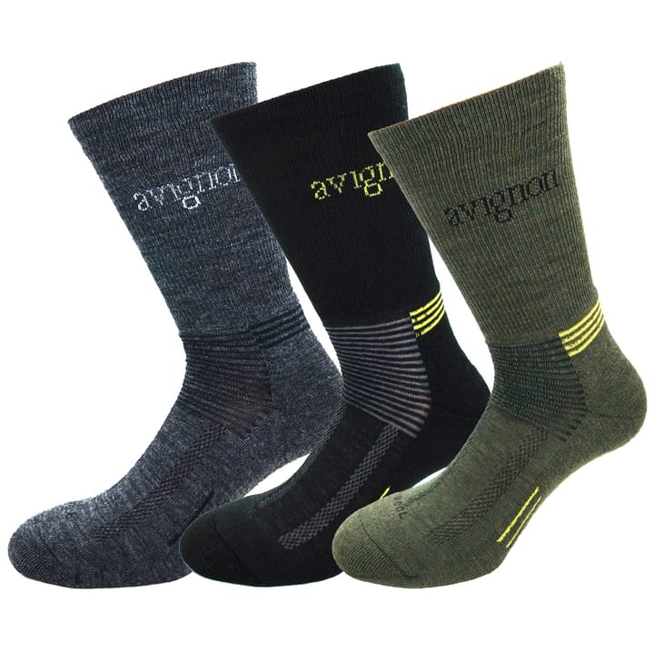 Avignon Unisex Terry Wool 3-Pack Multicolour Avignon