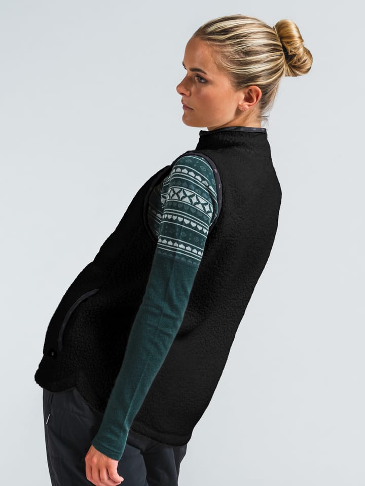 Varg Women's Vargön Fat Wool Vest Black Granite Varg Varg Women's Vargön Fat Wool Vest Black Granite Varg