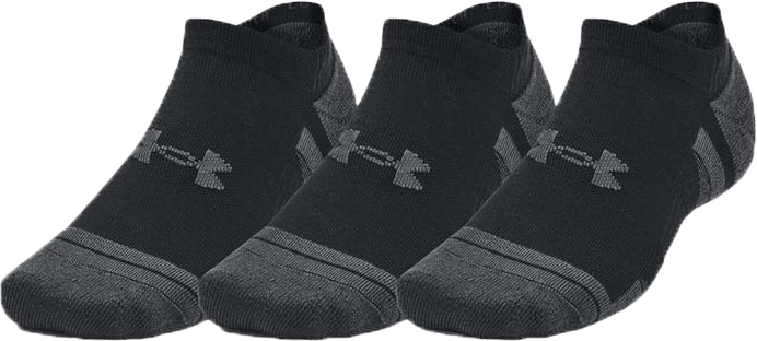 Under Armour Unisex UA Performance Tech 3pk No Show Socks Black Under Armour