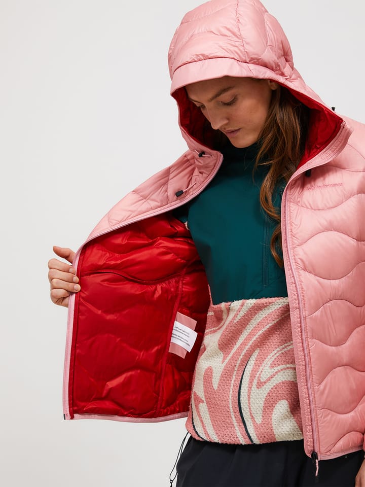 Peak Performance Women's Helium Down Hood Jacket Warm Blush Peak Performance