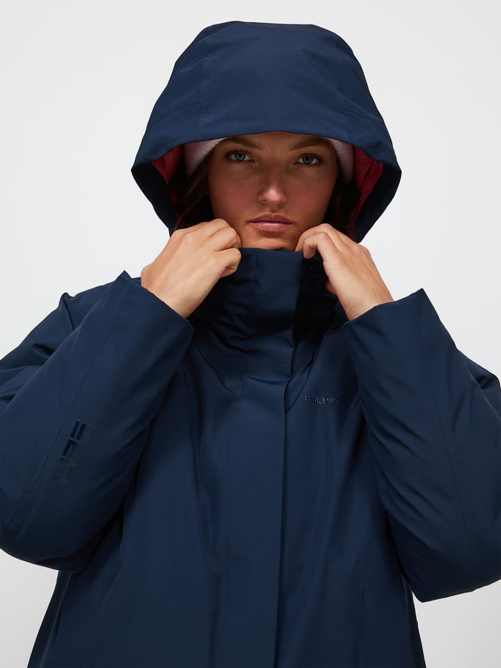 Peak Performance Women's Treeline HIPE 2L Down Shell Parka Blue Shadow/frosted Blossom/ Peak Performance