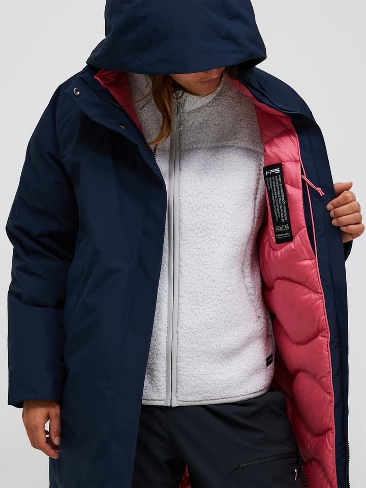Peak Performance Women's Treeline HIPE 2L Down Shell Parka Blue Shadow/frosted Blossom/ Peak Performance