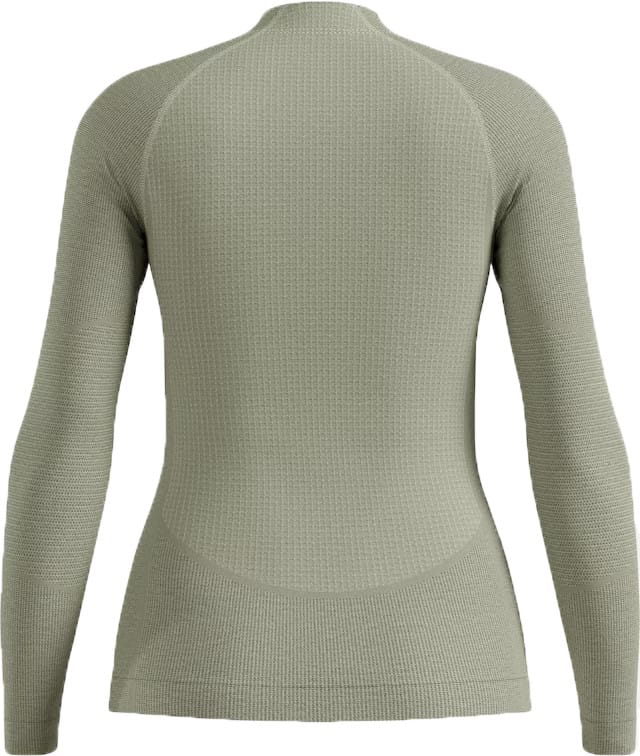 Odlo Women's Odlo Seamless Performance Wool Base Layer Top Crew Neck Longsleeve Shadow Odlo