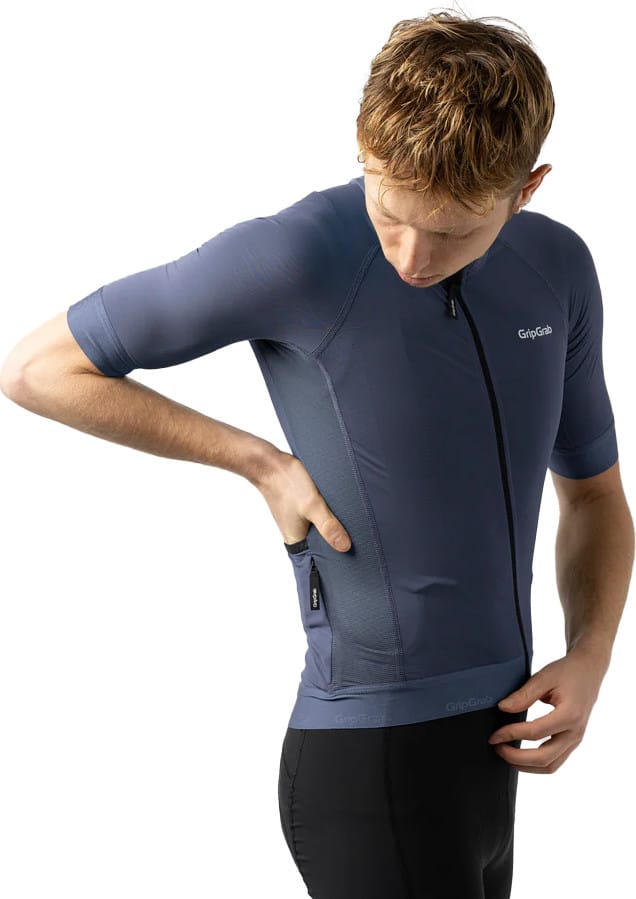 Gripgrab Men's GripGrab PACR Short Sleeve Jersey Navy Blue Gripgrab