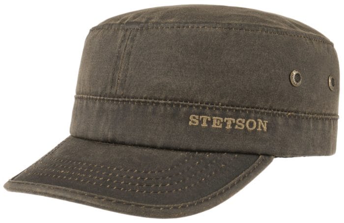 Stetson Army Cap Co/Pe Brown