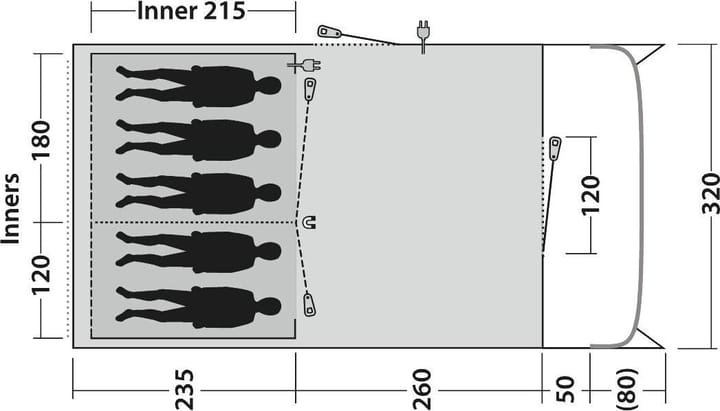 Outwell Denver 5 Green Outwell