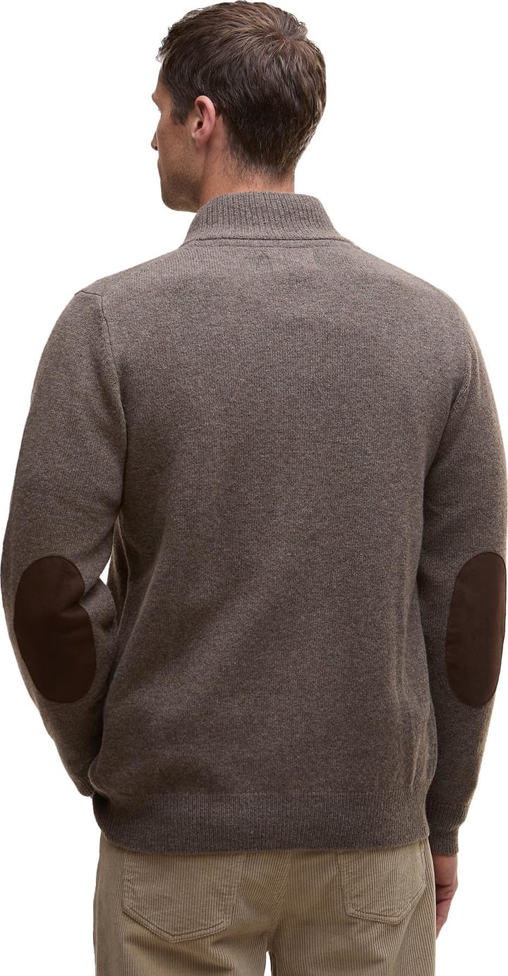 Barbour Men's Elbow-Patch Cardigan Dark Stone Barbour
