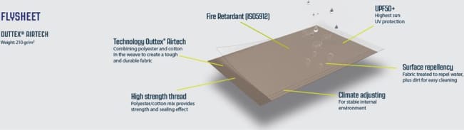 Outwell Boston 6 Air Tc Brown Outwell