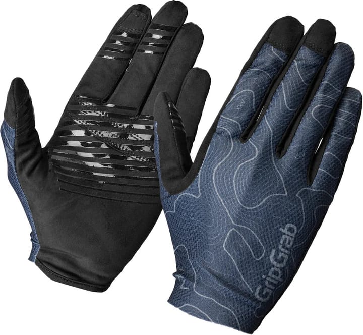 Gripgrab Rebel Full Finger Summer Gloves Navy Blue Gripgrab
