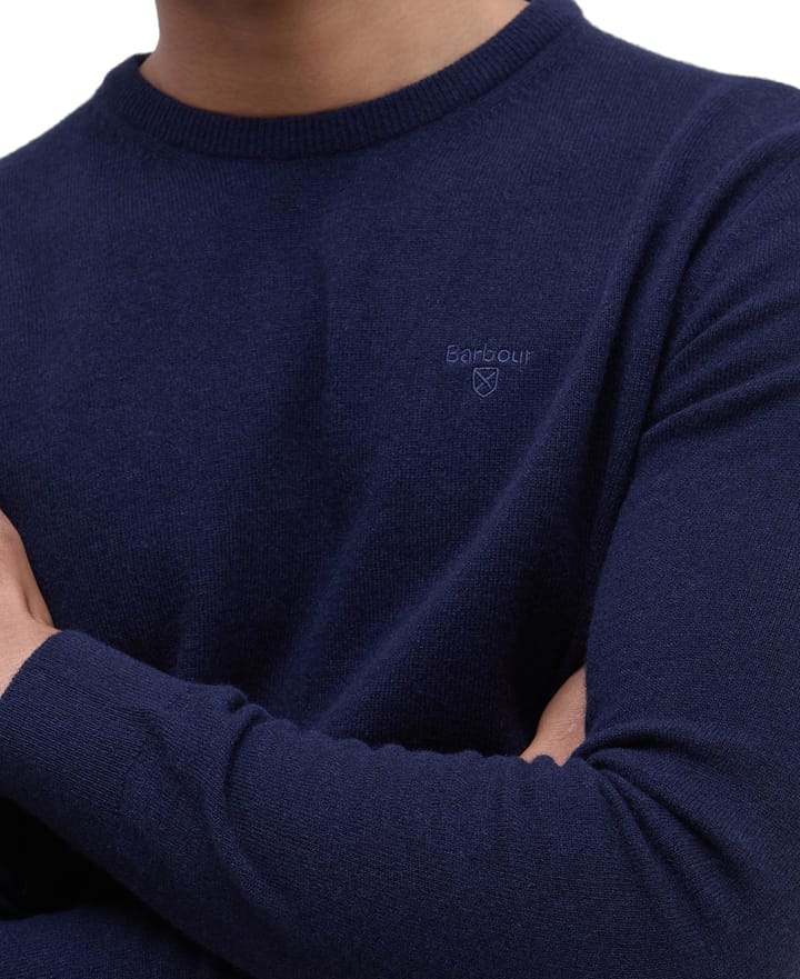 Barbour Men's Essential Lambswool Crew Neck Navy Barbour