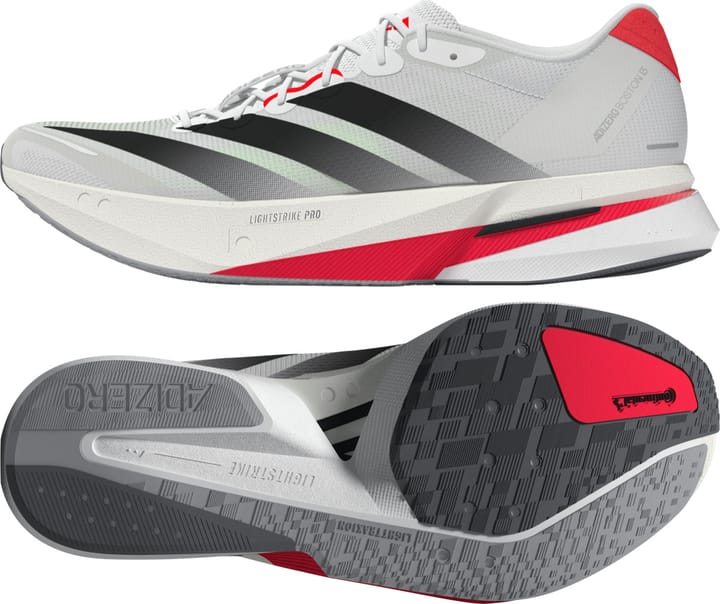 Adidas Women's Adizero Boston 13 Cloud White/Core Black/Lucid Red Adidas