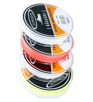 Vision Vision Bakkari Backing 100m/20lbs White/Orange Vision