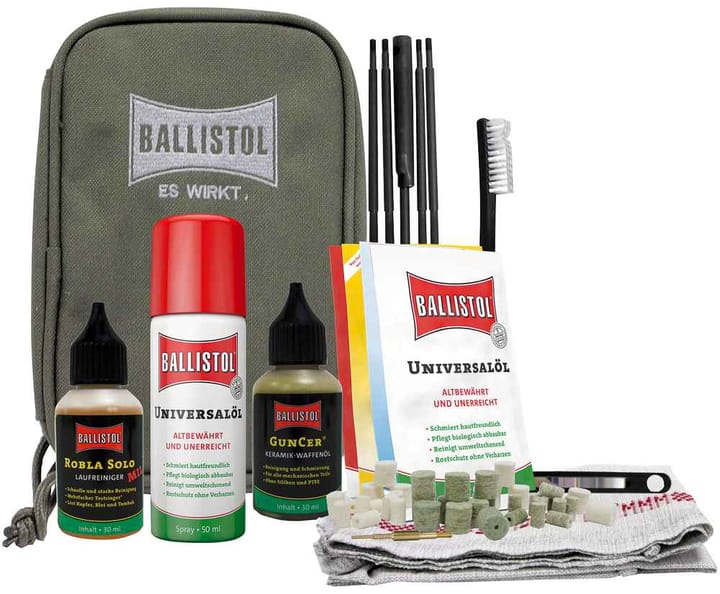 Ballistol Ballistol Pussesett Våpenpussesett Med 44 Deler Og Veske Ballistol Ballistol Ballistol Pussesett Våpenpussesett Med 44 Deler Og Veske Ballistol