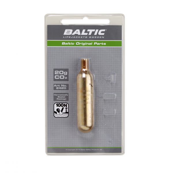Baltic Co2-patron 20g with safty indicators Nocolour Baltic