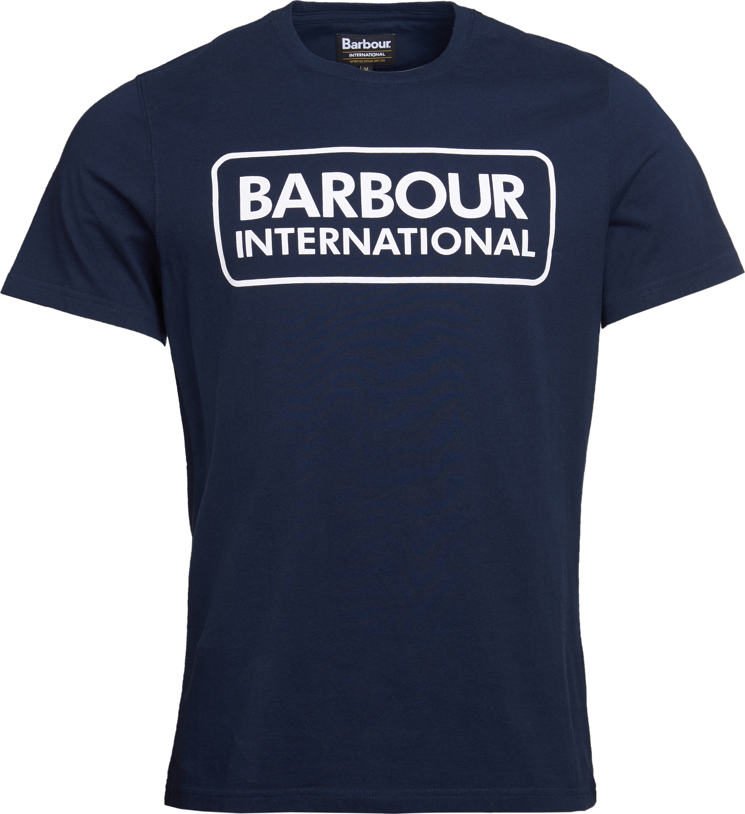 Men's Barbour International Essential Large Logo Tee International Navy
