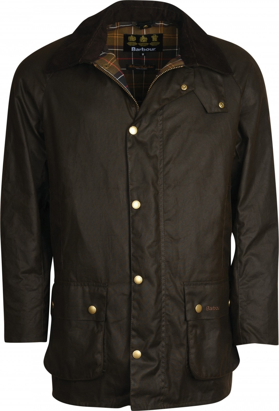 Barbour Men's Beausby Wax Jacket Olive Ovadderade vardagsjackor S