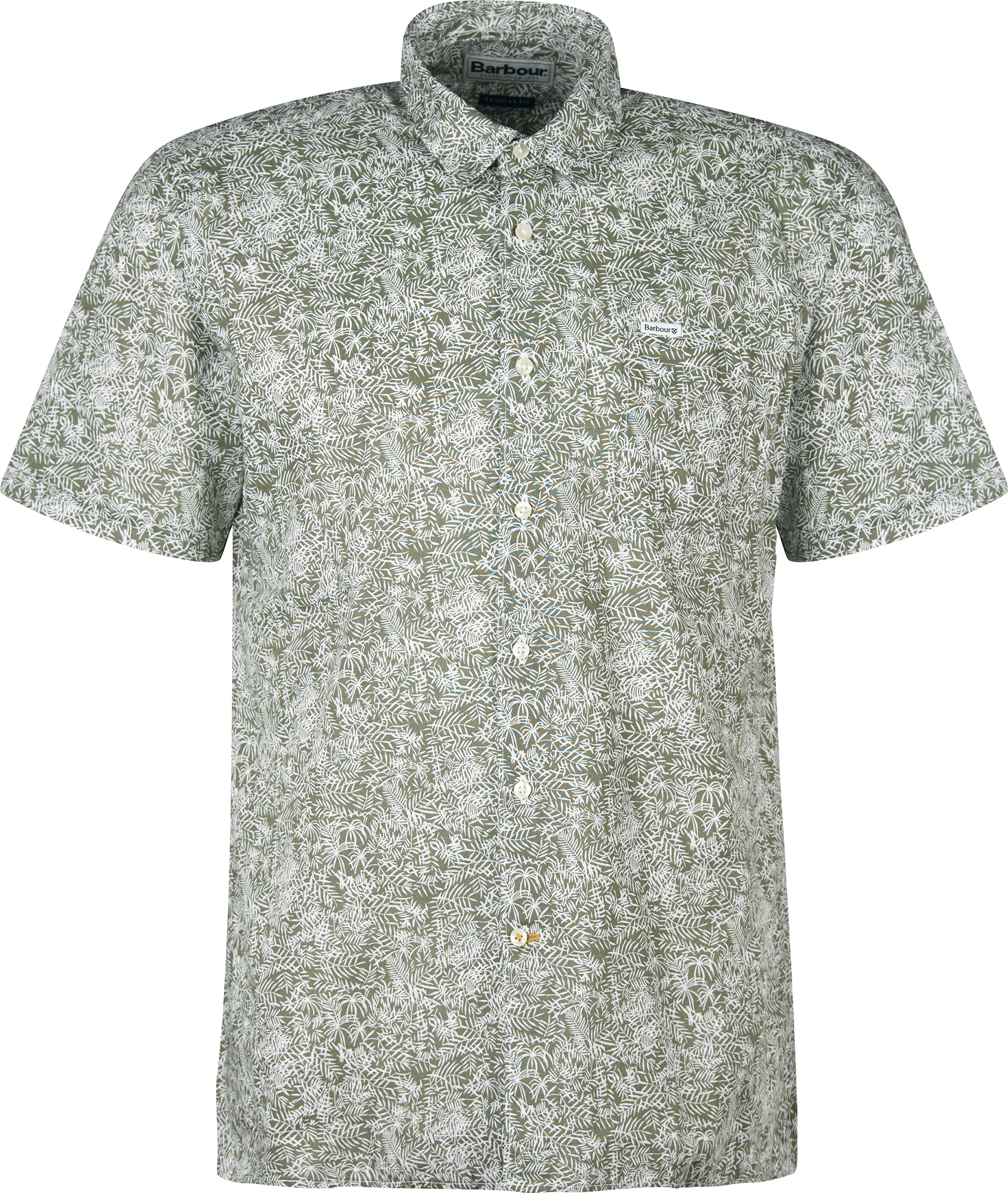 Barbour Men's Braithwaite Shortsleeve Summer Shirt Dusty Olive Kortermede skjorter S