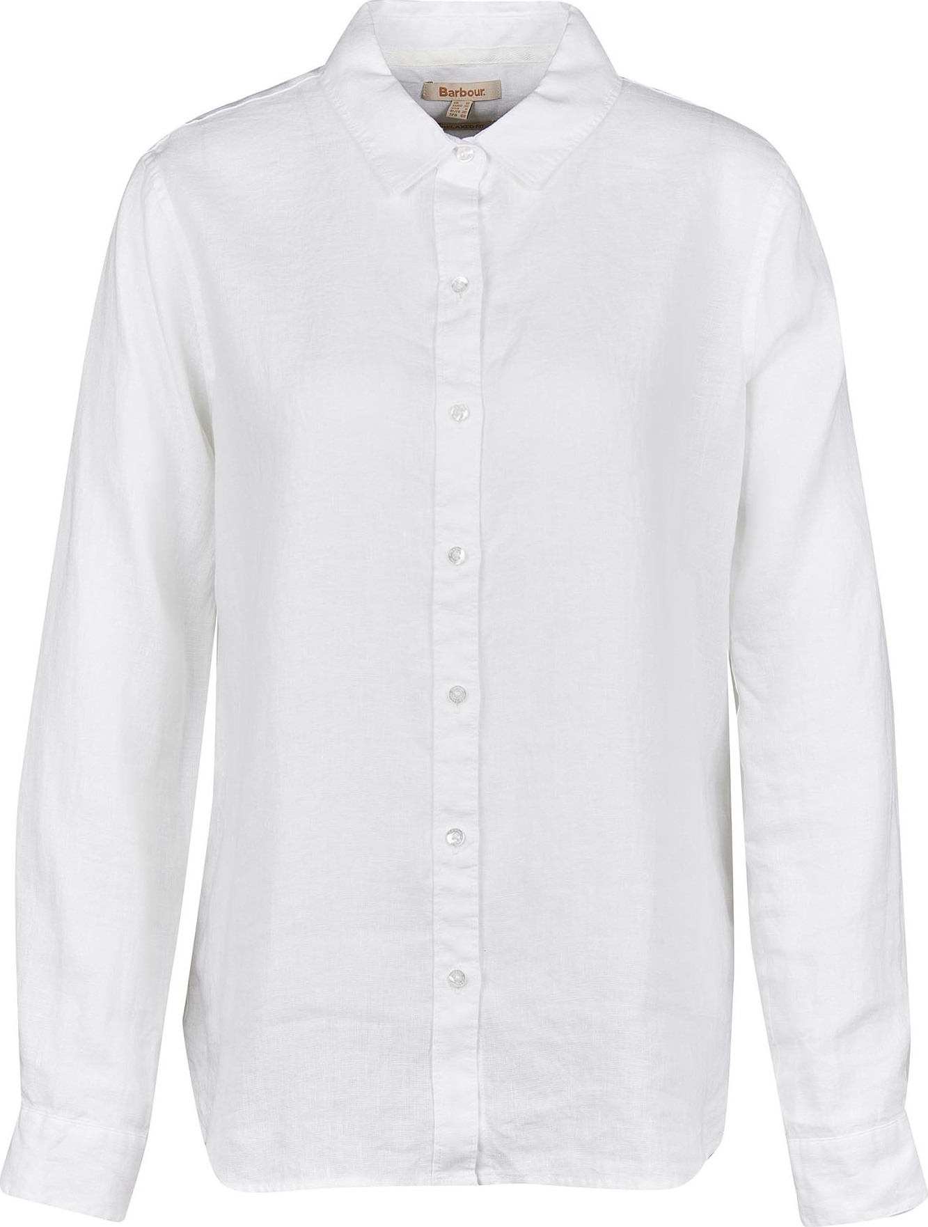 Barbour Women's Marine Shirt White Pitkähihaiset kauluspaidat 16