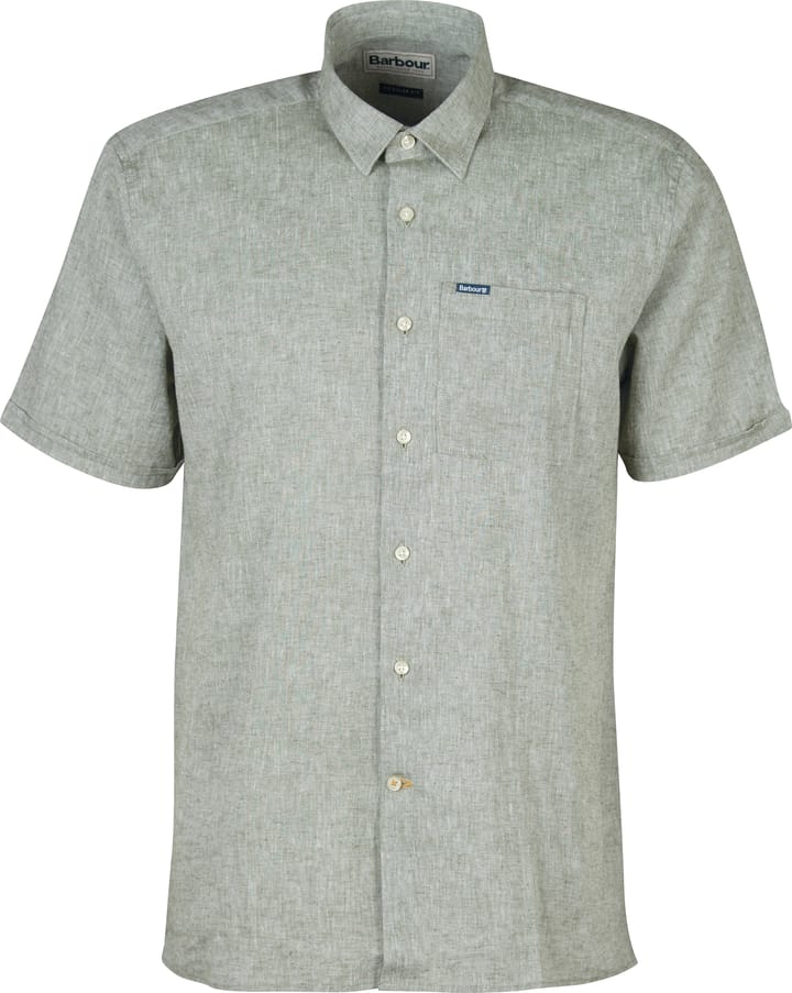 Barbour Men's Nelson Shortsleeve Summer Shirt Bleached Olive Barbour