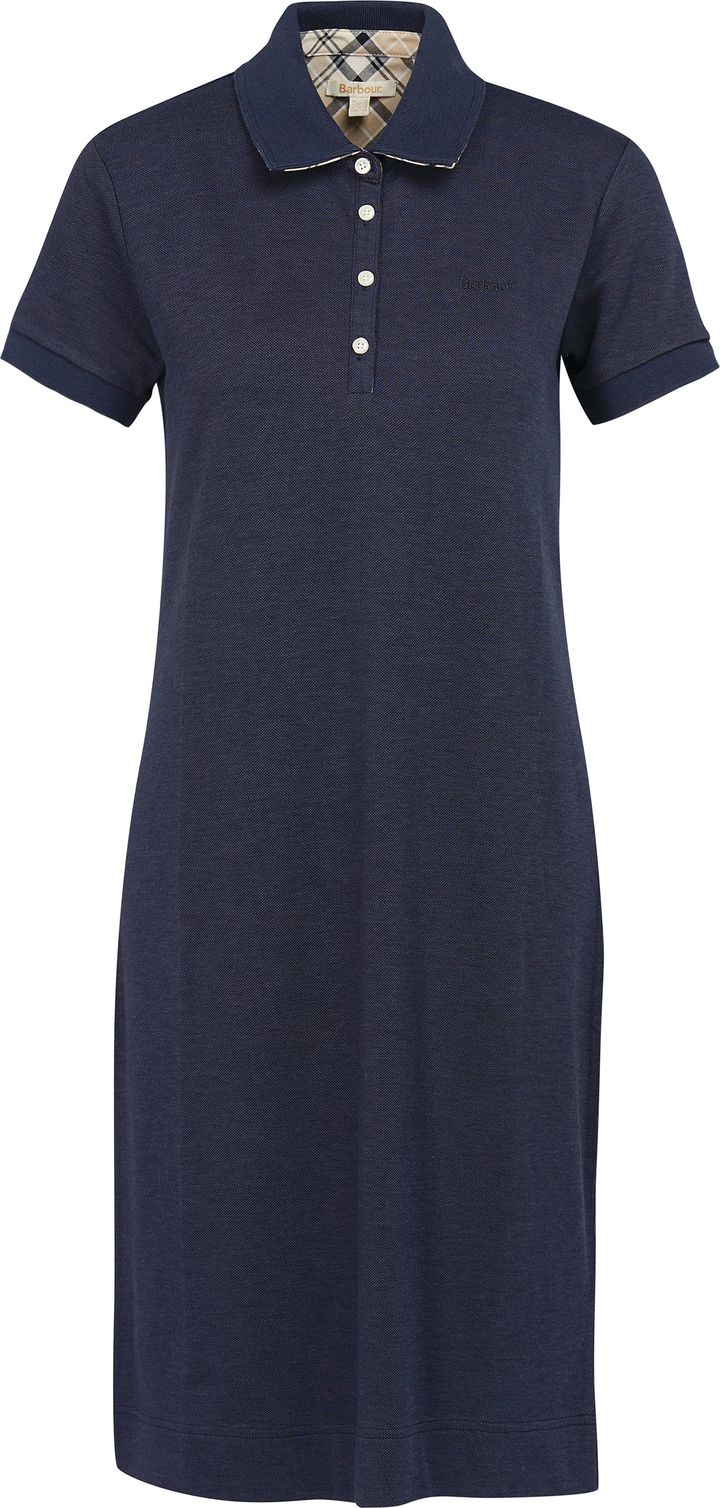 Barbour Women's Polo Dress Navy/Indigo Tartan Barbour