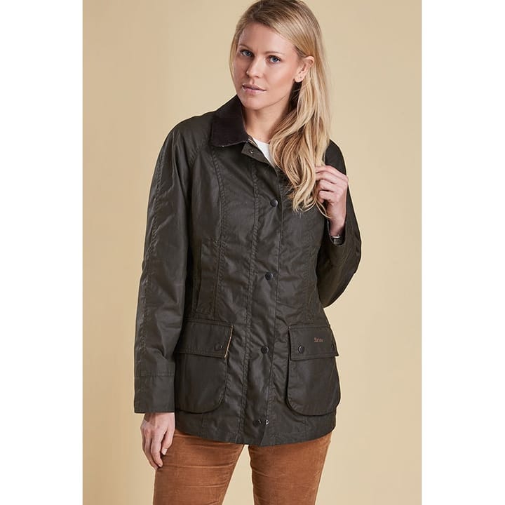 Women's Classic Beadnell Wax Jacket Olive Barbour