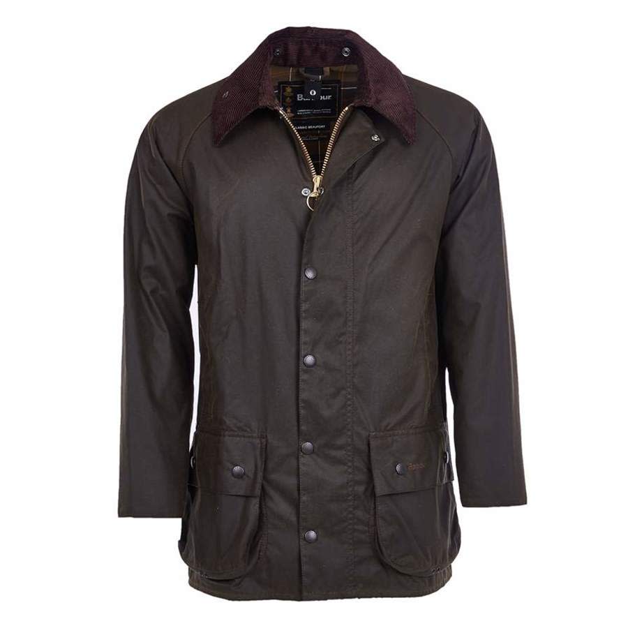 Barbour Men's Classic Beaufort Jacket Olive Ovadderade vardagsjackor Dark Olive UK 36/EU 46