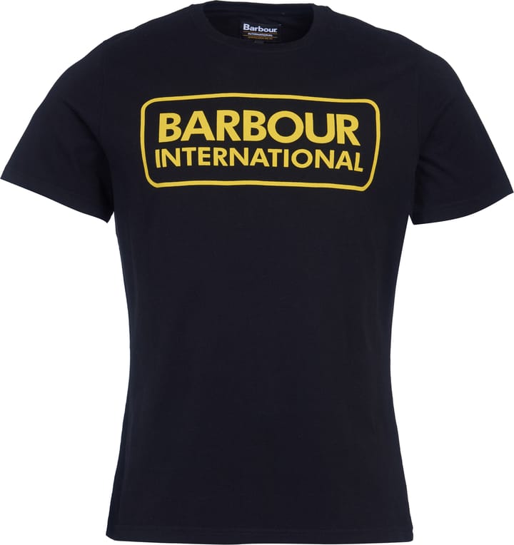 Men's Barbour International Essential Large Logo Tee Black Barbour