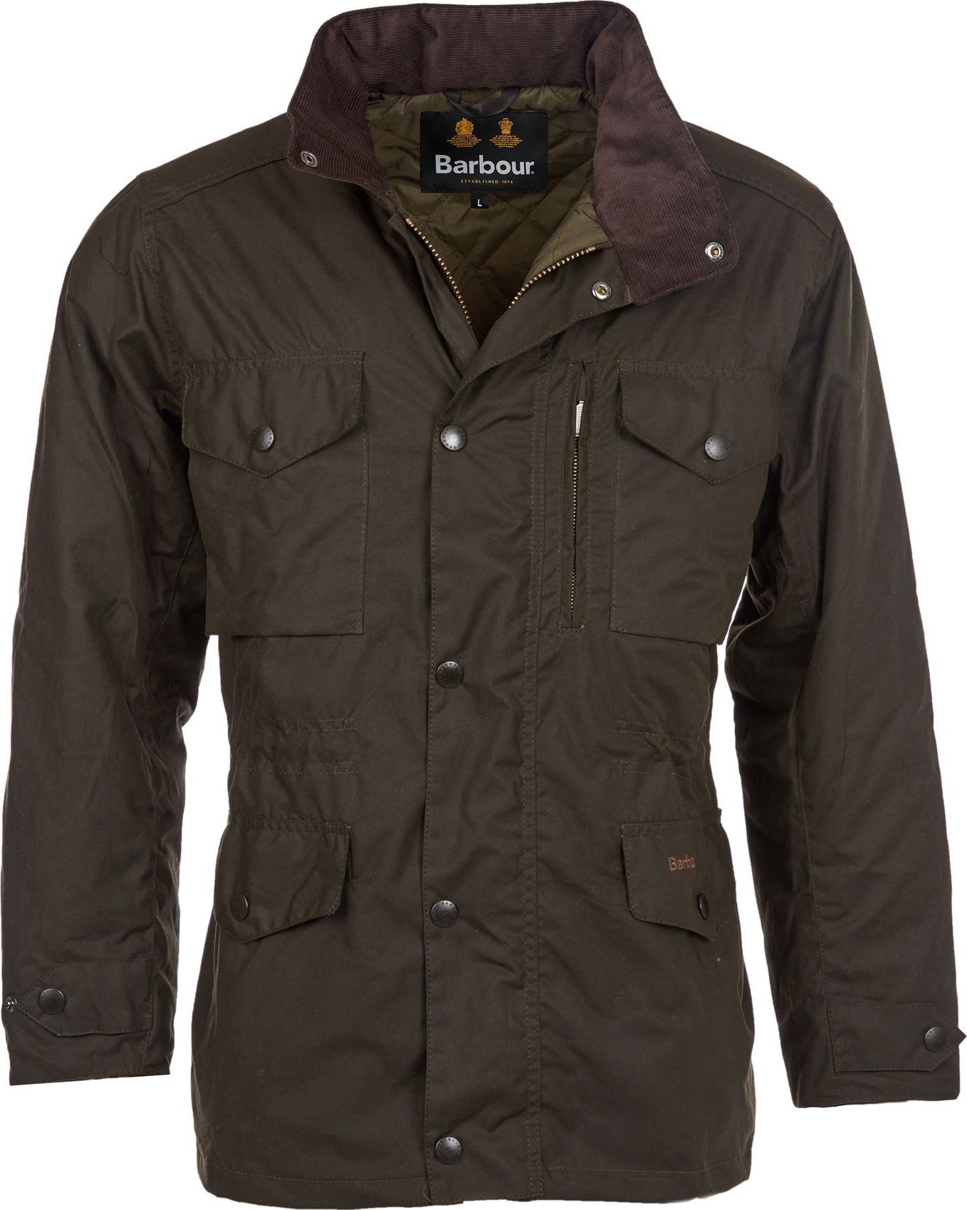 Barbour Men's Barbour Sapper Wax Jacket Olive Ovadderade vardagsjackor XXL