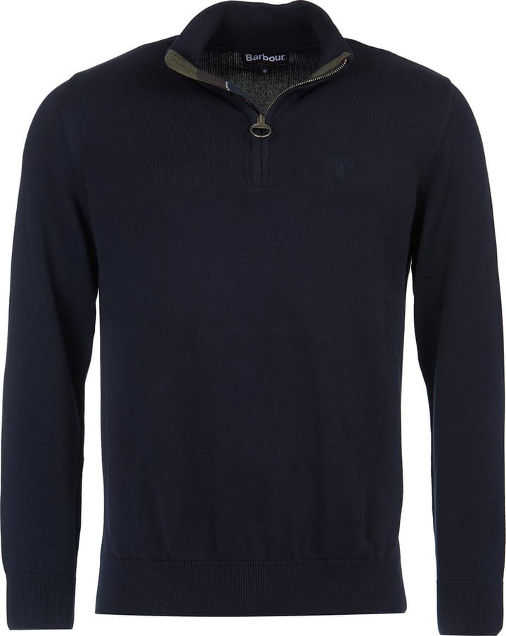 Barbour Men's Cotton Half Zip Navy Barbour