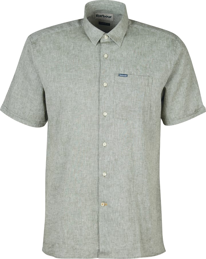 Barbour Men's Nelson Shortsleeve Summer Shirt Bleached Olive Barbour