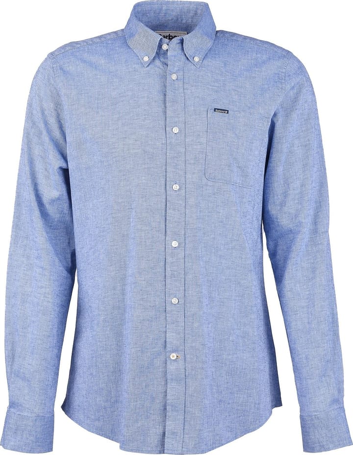 Men's Nelson Tailored Fit Shirt Blue Barbour