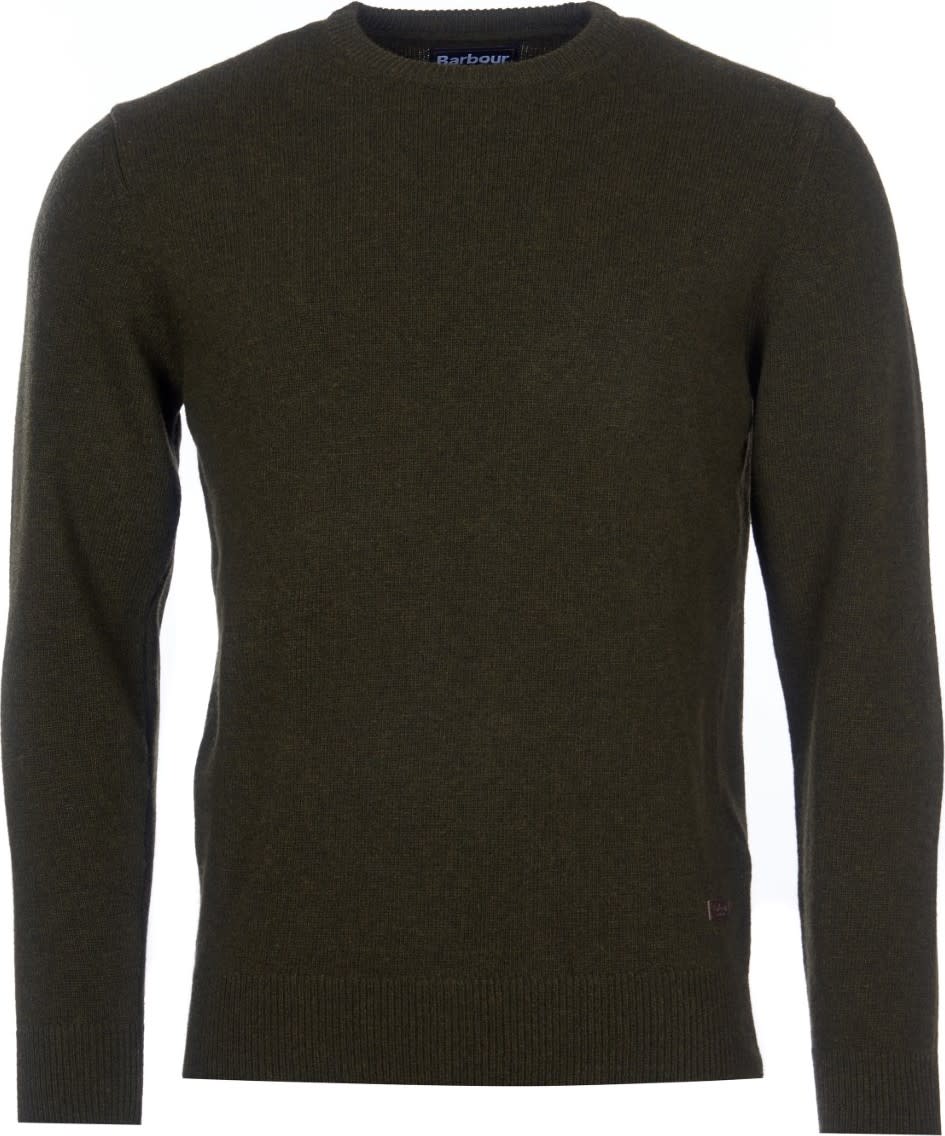 Barbour Men's Essential Crew-Neck Jumper Seaweed