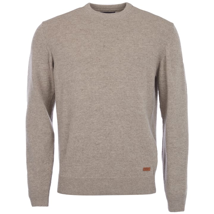 Barbour Men's Essential Crew-Neck Jumper Stone Barbour