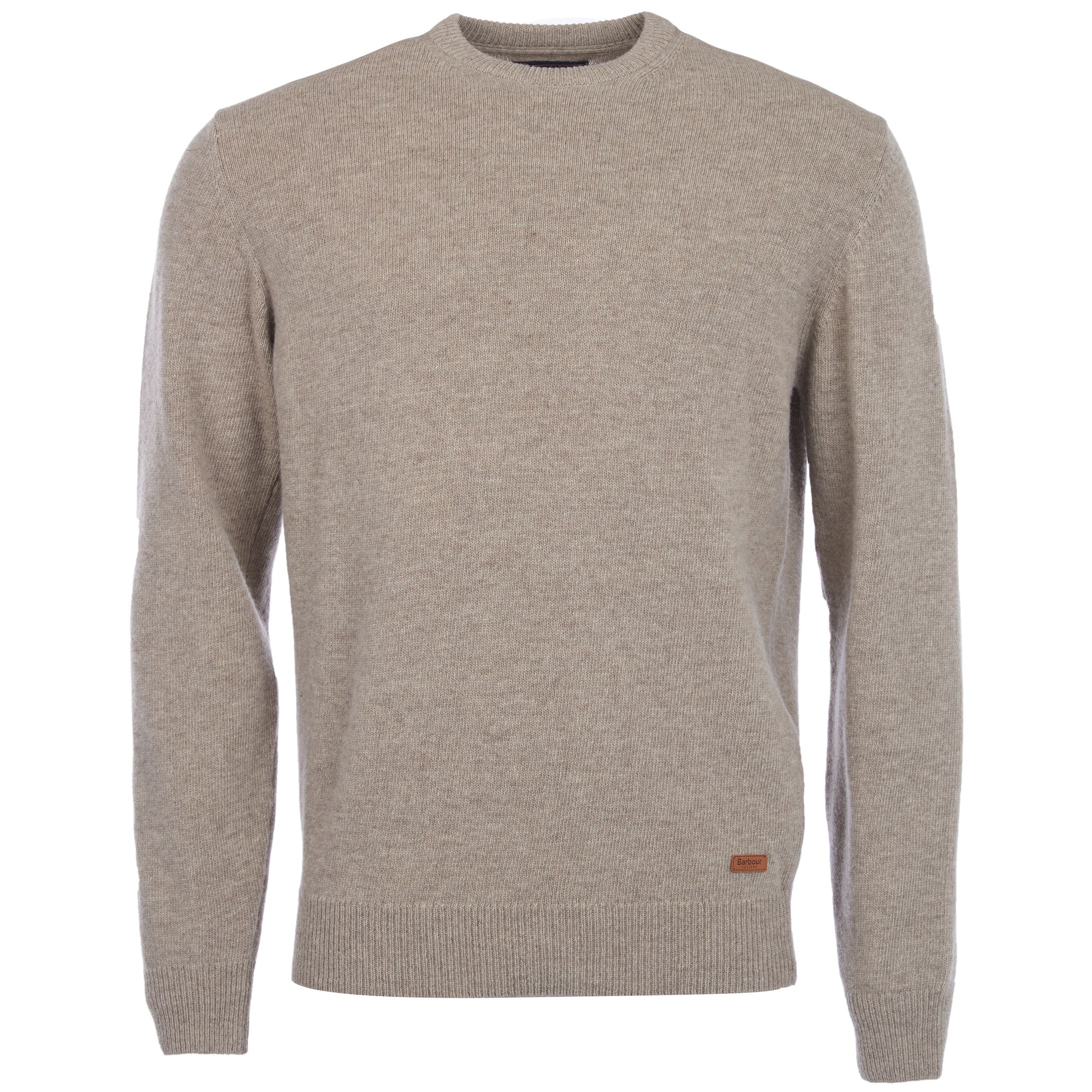 Barbour Men's Essential Crew-Neck Jumper Stone