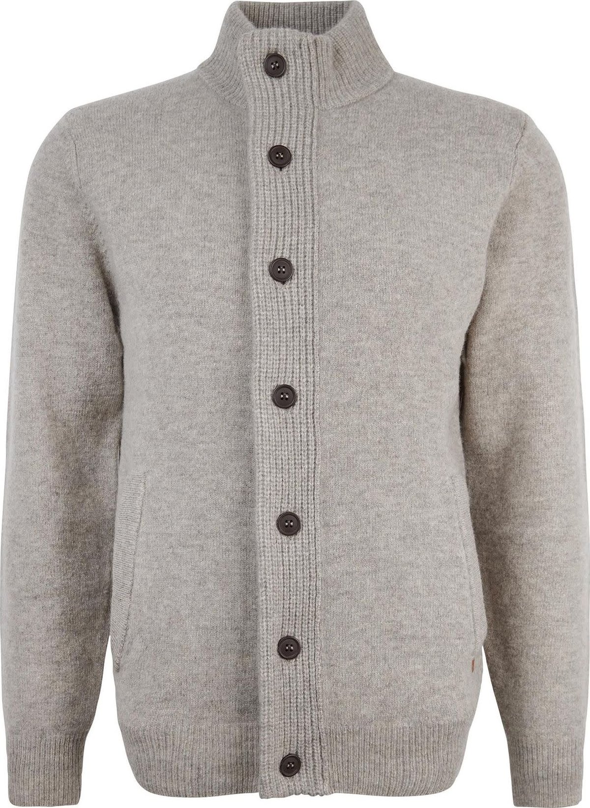 Barbour Men's Elbow-Patch Cardigan New Stone